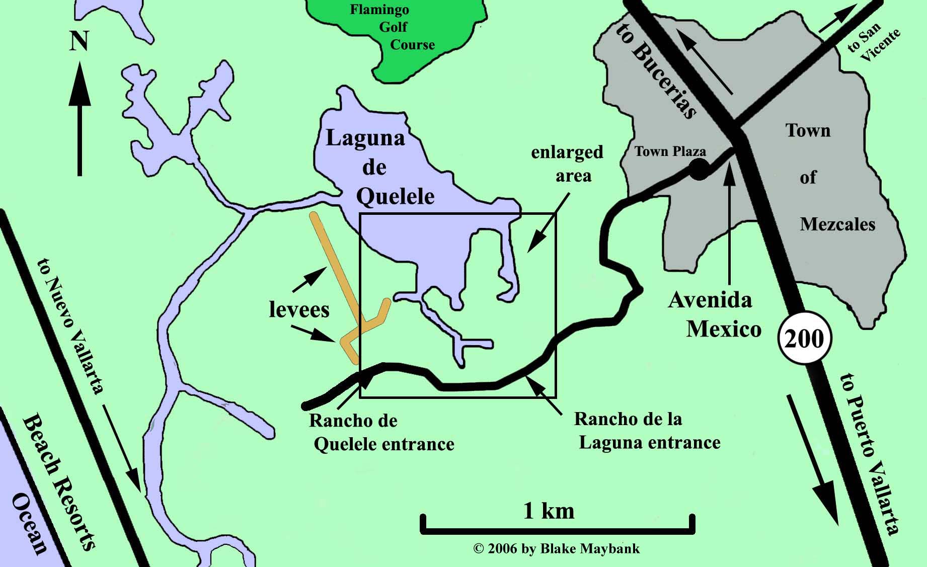 Map of Laguan de Quelele region