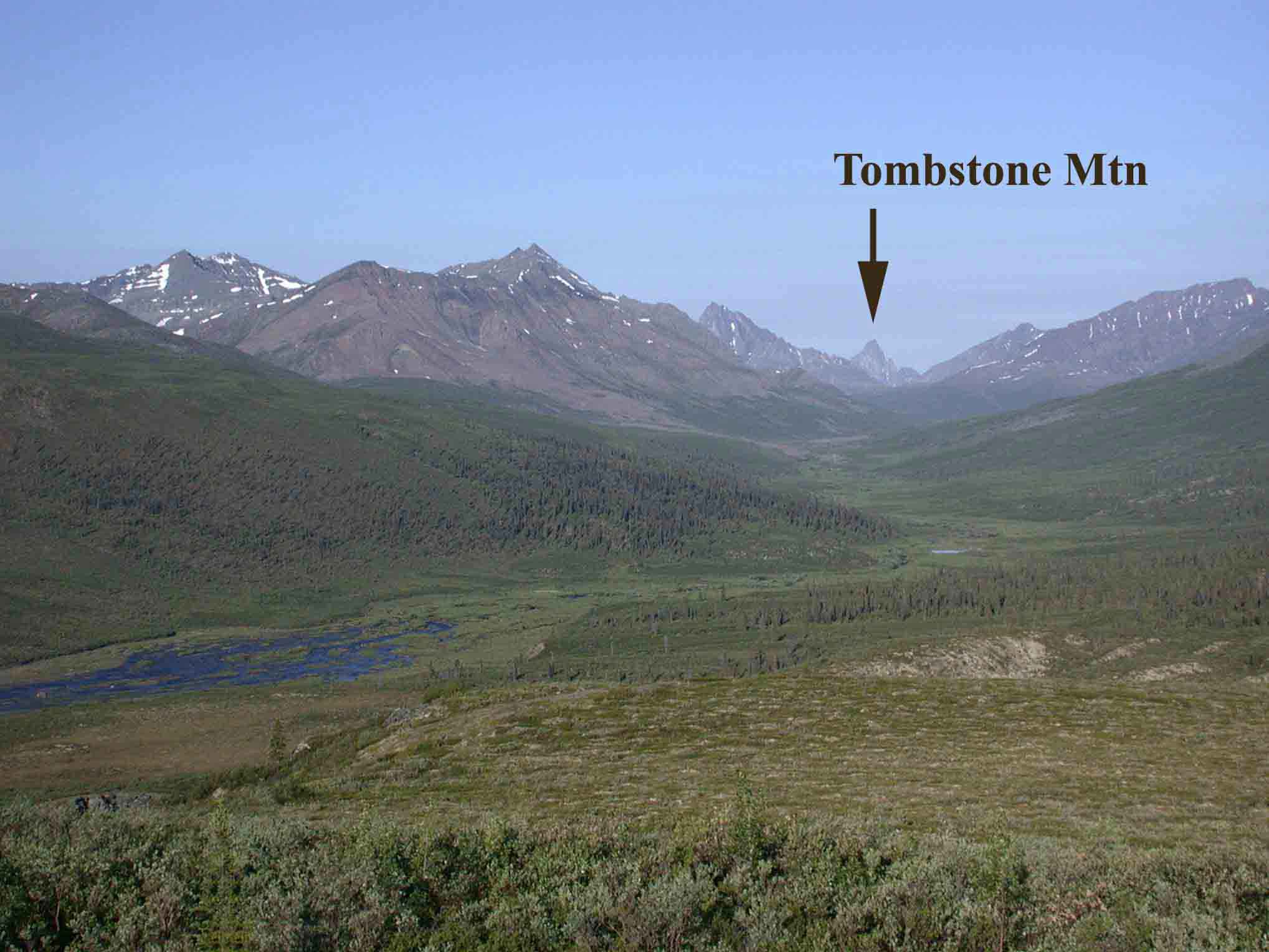 Location of Tombstone Mountain