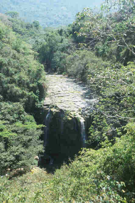 The waterfall at El Saltón
